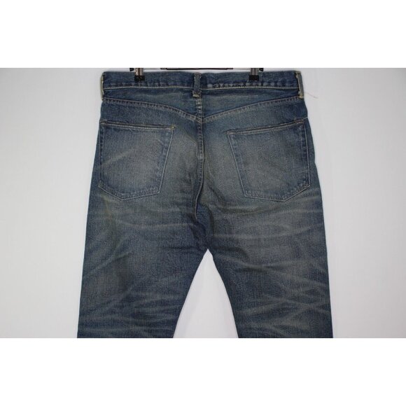 RRL Double RL Mens 36 x 34 Japanese Selvedge Distressed High Slim Jeans NEW K534 - Picture 9 of 13